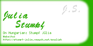 julia stumpf business card
